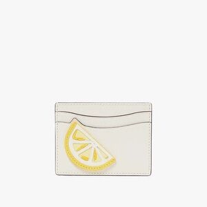Kate Spade Lemon Drop Appliqué Cardholder